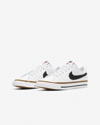 Nike Court Legacy DA5380-102 Bağcıklı Erkek Çocuk Günlük Ayakkabı Beyaz