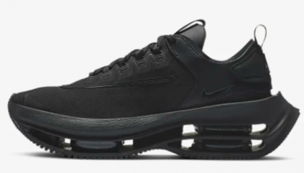 Nike Zoom Double Stacked CZ2909-001 Ortopedik Bağcıklı Kadın Günlük Ayakkabı Siyah