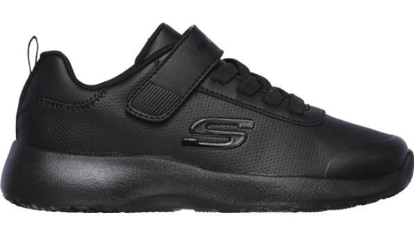 Skechers Dynamight Day School 97772L-BBK Bağcıklı Erkek Çocuk Günlük Ayakkabı Siyah