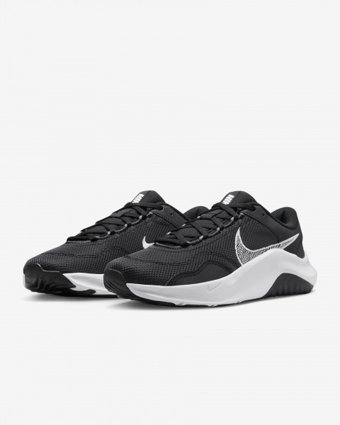 Nike Legend Essential 3 Next DM1119-001 Bağcıklı Kadın Antrenman Ayakkabısı Siyah