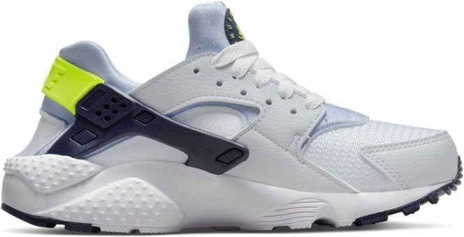 Nike Huarache Run GS DV3479-100 Bağcıklı Kadın Koşu Ayakkabısı Gri
