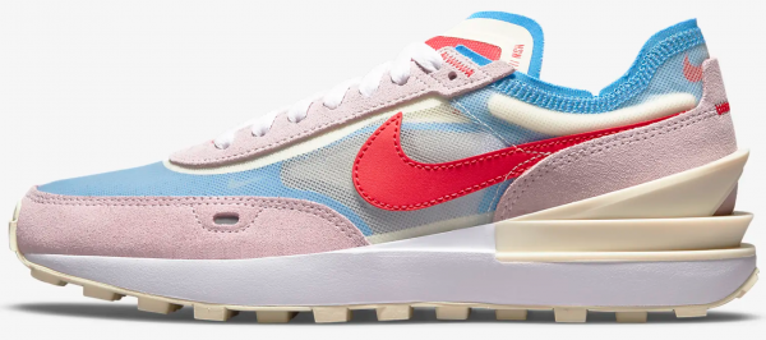 Nike Waffle One DN5057-600 Bağcıklı Kadın Koşu Ayakkabısı Pembe