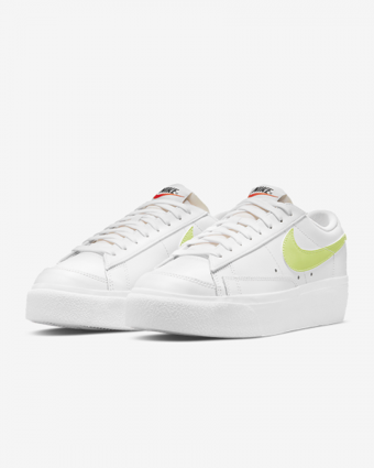 Nike Blazer Low Platform DJ0292-102 Bağcıklı Kadın Günlük Ayakkabı Beyaz