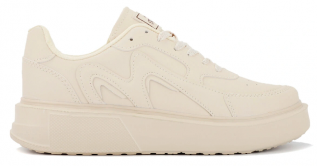 Slazenger Zenia SA12LK244-120 Bağcıklı Kadın Günlük Ayakkabı Bej
