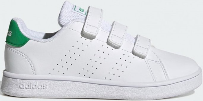 Adidas Advantage Court Lifestyle Hook-And-Loop GW6494 Cırtlı Erkek Çocuk Günlük Ayakkabı Beyaz