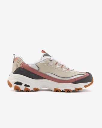 Skechers D'Lites New Journey 11947-NTPH Ortopedik Bağcıklı Kadın Günlük Ayakkabı Bej