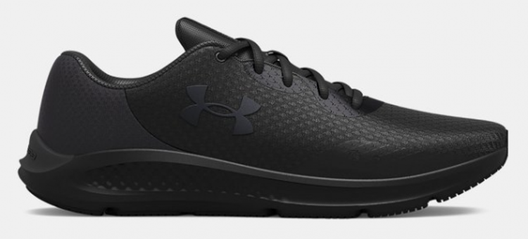 Under Armour Charged Pursuit 3 3024878-002 Ortopedik Bağcıklı Erkek Koşu Ayakkabısı Siyah