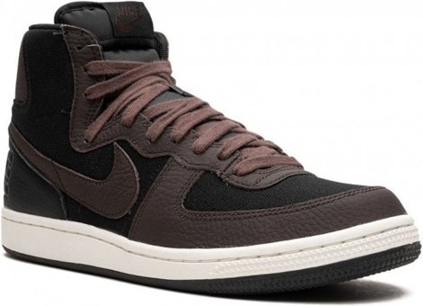 Nike Terminator High Velvet Brown FD0651-001 Bağcıklı Erkek Günlük Ayakkabı Siyah