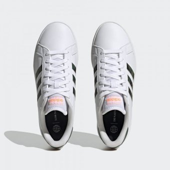 Adidas Grand Court Base Lifestyle Court HR0234 Ortopedik Bağcıklı Erkek Günlük Ayakkabı Beyaz