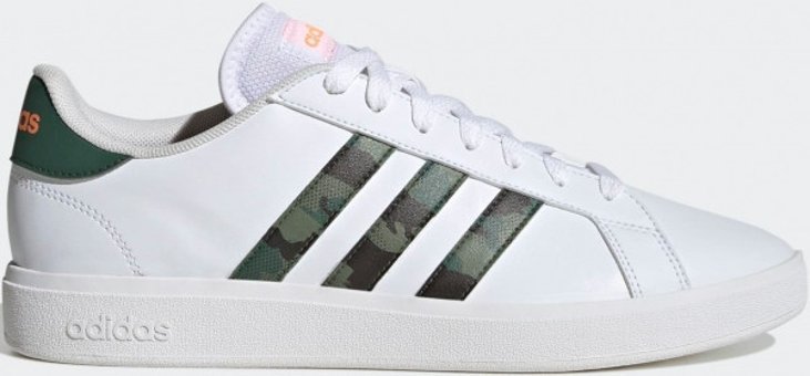 Adidas Grand Court Base Lifestyle Court HR0234 Ortopedik Bağcıklı Erkek Günlük Ayakkabı Beyaz