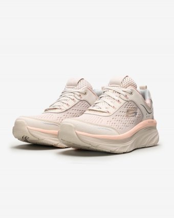 Skechers D'lux Walker Infinite Motion 149023-NTPK Ortopedik Bağcıklı Kadın Günlük Ayakkabı Somon
