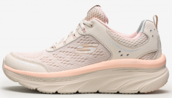 Skechers D'lux Walker Infinite Motion 149023-NTPK Ortopedik Bağcıklı Kadın Günlük Ayakkabı Somon