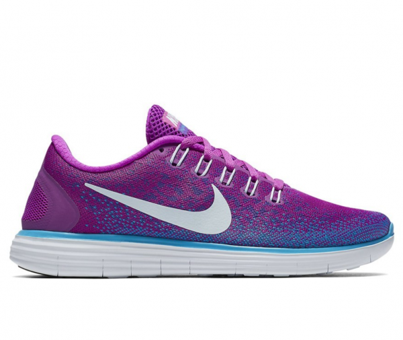 Nike Free Run Distance 827116-501 Bağcıklı Kadın Koşu Ayakkabısı Mor