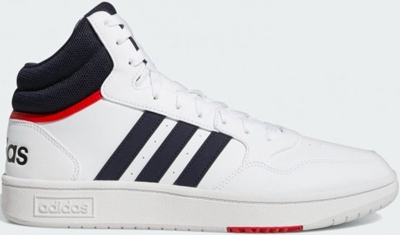 Adidas Hoops 3.0 Mid Classic Vintage GY5543 Ortopedik Bağcıklı Erkek Günlük Ayakkabı Beyaz
