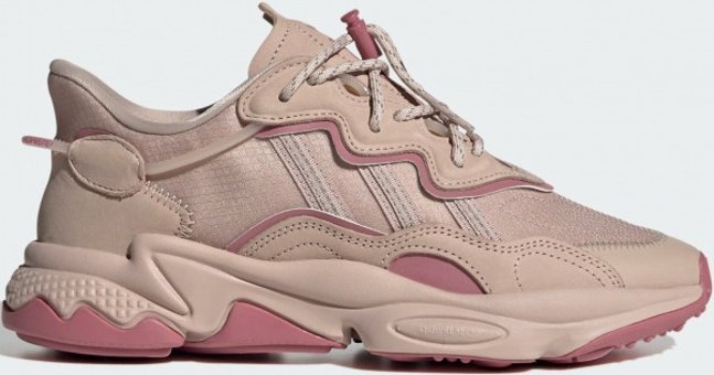 Adidas Ozweego HQ8544 Ortopedik Kilitli Bağcıklı Kadın Günlük Ayakkabı Krem