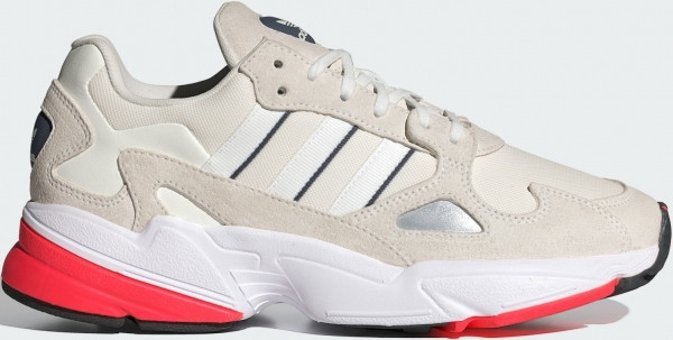 Adidas Falcon IE8208 Ortopedik Bağcıklı Kadın Günlük Ayakkabı Bej
