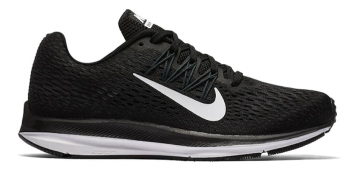 Nike Zoom Winflo 5 AA7414-001 Bağcıklı Kadın Koşu Ayakkabısı Siyah