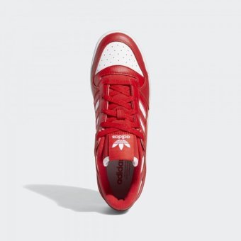 Adidas Forum Low HQ1495 Bağcıklı-Cırtlı Erkek Günlük Ayakkabı Kırmızı