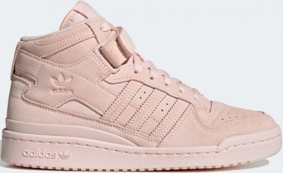 Adidas Forum Mid FZ6535 Bilekli Bağcıklı-Cırtlı Kadın Günlük Ayakkabı Pembe