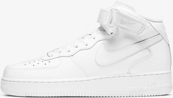 Nike Air Force 1 Mid '07 CW2289-111 Bağcıklı-Cırtlı Erkek Günlük Ayakkabı Beyaz