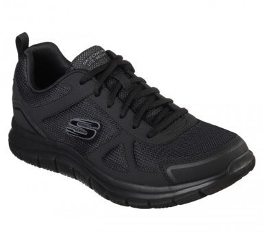 Skechers Track Scloric 52631-BBK Ortopedik Bağcıklı Erkek Antrenman Ayakkabısı Siyah