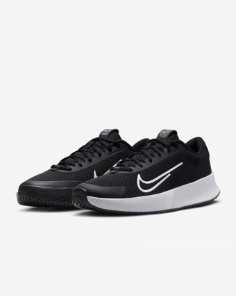 Nike Court Vapor Lite 2 DV2019-001 Bağcıklı Kadın Tenis Ayakkabısı Siyah