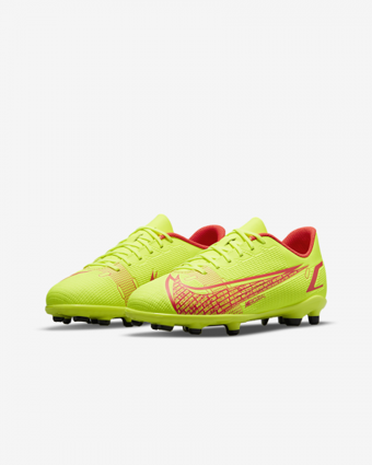 Nike Jr. Mercurial Vapor 14 Club FG/MG CV0823-760 Bağcıklı Çivili Krampon Yeşil
