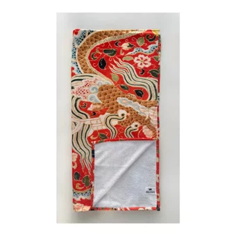 Wallhang Vintage Dragon Pamuklu Plaj Havlusu Turuncu
