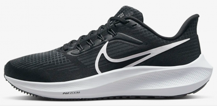 Nike Air Zoom Pegasus 39 DH4072-001 Ortopedik Bağcıklı Kadın Koşu Ayakkabısı Siyah