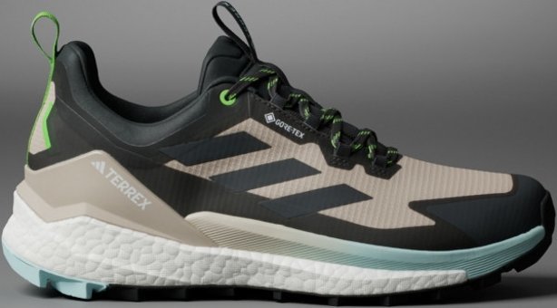 Adidas Terrex Free Hiker 2.0 Low Gore-Tex IG5462 Ortopedik Su Geçirmez Bağcıklı Erkek Yürüyüş Ayakkabısı Siyah