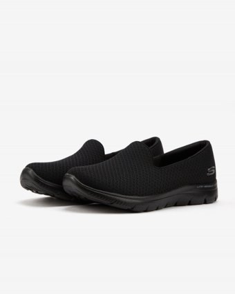 Skechers Summits 896123TK-BBK Ortopedik Bağcıksız Kadın Yürüyüş Ayakkabısı Siyah