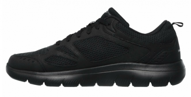 Skechers Summits South Rim 52812-BBK Bağcıklı Erkek Günlük Ayakkabı Siyah