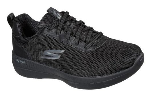 Skechers GO Walk Stability Magnificent Glow 124602-BBK Ortopedik Bağcıklı Kadın Günlük Ayakkabı Siyah