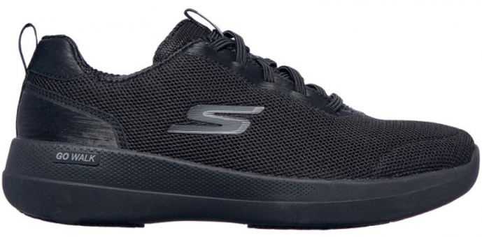 Skechers GO Walk Stability Magnificent Glow 124602-BBK Ortopedik Bağcıklı Kadın Günlük Ayakkabı Siyah