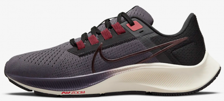 Nike Air Zoom Pegasus 38 CW7358-501 Ortopedik Bağcıklı Kadın Koşu Ayakkabısı Mor