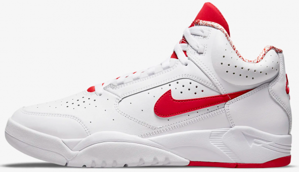 Nike Air Flight Lite Mid DJ2518-101 Ortopedik Bağcıklı Erkek Basketbol Ayakkabısı Beyaz