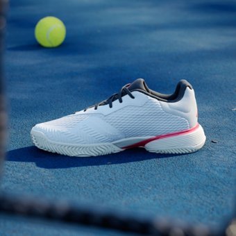 Adidas Barricade IF0451 Ortopedik Bağcıklı Adiwear Erkek Çocuk Tenis Ayakkabısı Beyaz