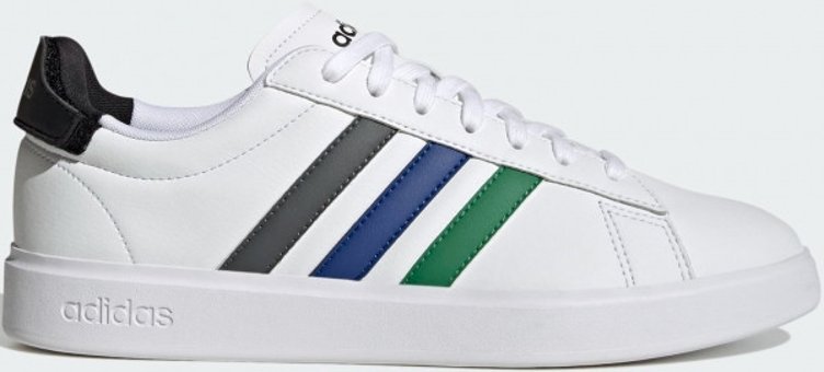 Adidas Grand Court Cloudfoam Lifestyle Comfort GW7172 Ortopedik Bağcıklı Erkek Günlük Ayakkabı Beyaz