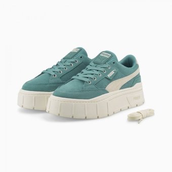 Puma Mayze Stack 383971-02 Bağcıklı Kadın Günlük Ayakkabı Mavi