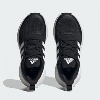 Adidas FortaRun 2.0 Cloudfoam ID2360 Ortopedik Bağcıklı Erkek Çocuk Koşu Ayakkabısı Siyah