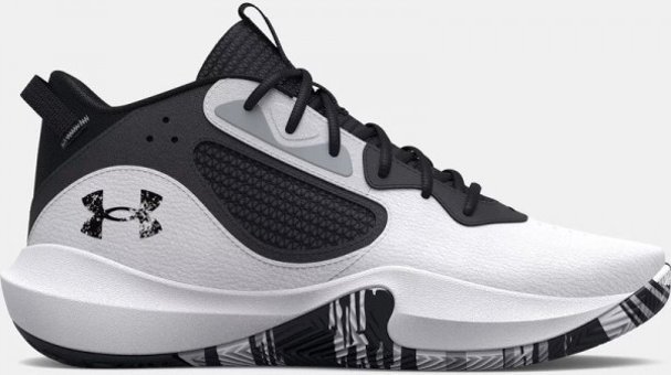 Under Armour Lockdown 6 3025616-101 Ortopedik Bağcıklı Erkek Basketbol Ayakkabısı Beyaz