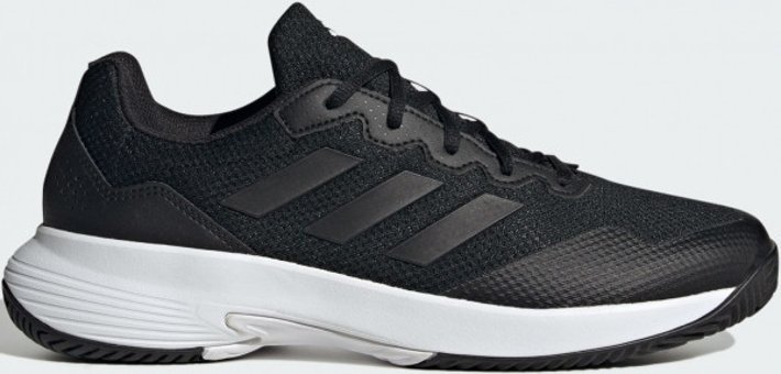 Adidas Gamecourt 2.0 IG9567 Ortopedik Bağcıklı Adiwear Unisex Tenis Ayakkabısı Siyah
