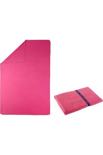 Decathlon Nabaiji Mikrofiber 110x175 cm Plaj Havlusu Pembe