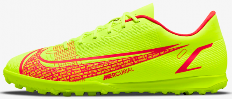 Nike Mercurial Vapor 14 Club TF CV0985-760 Bağcıklı Halı Saha Ayakkabısı Yeşil