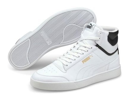 Puma Shuffle 380748-01 Ortopedik Bağcıklı Erkek Günlük Ayakkabı Beyaz