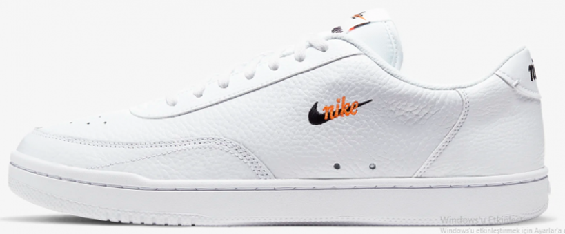 Nike Court Vintage Premium CT1726-100 Bağcıklı Erkek Günlük Ayakkabı Beyaz