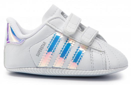 Adidas Superstar Crib BD8000 Cırtlı Kız Çocuk Günlük Ayakkabı Beyaz