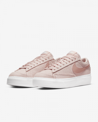 Nike Blazer Low Platform DN0744-600 Bağcıklı Kadın Günlük Ayakkabı Pembe