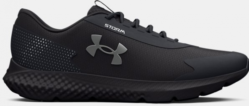 Under Armour Charged Rogue 3 Storm 3025523-003 Ortopedik Su Geçirmez Bağcıklı Erkek Koşu Ayakkabısı Siyah