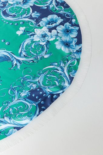 Trendyolmilla Pamuklu Polyester Plaj Havlusu Yeşil